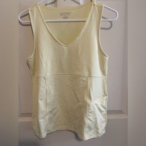 Athleta Light Yellow Women's Tank Top Size Large